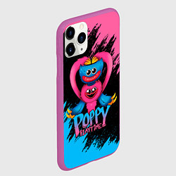 Чехол iPhone 11 Pro матовый GAME POPPY PLAYTIME HAGGY WAGGY AND KISSY MISSY, цвет: 3D-фиолетовый — фото 2