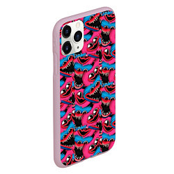 Чехол iPhone 11 Pro матовый POPPY PLAYTIME HAGGY WAGGY AND KISSY MISSY ПАТТЕРН, цвет: 3D-розовый — фото 2