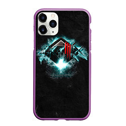 Чехол iPhone 11 Pro матовый More Monsters and Sprites - Skrillex, цвет: 3D-фиолетовый