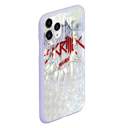 Чехол iPhone 11 Pro матовый Bangarang - Skrillex, цвет: 3D-светло-сиреневый — фото 2