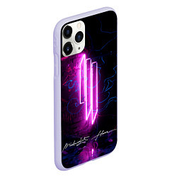 Чехол iPhone 11 Pro матовый Skrillex - Midnight Hour Remixes, цвет: 3D-светло-сиреневый — фото 2
