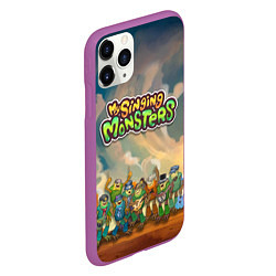 Чехол iPhone 11 Pro матовый My singing monsters САХАСЕМЬЯ, цвет: 3D-фиолетовый — фото 2