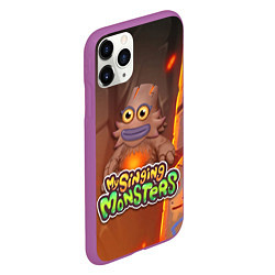 Чехол iPhone 11 Pro матовый My singing monsters ЛАВАТЁКА Kayna, цвет: 3D-фиолетовый — фото 2