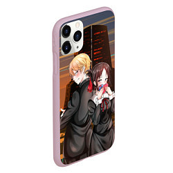 Чехол iPhone 11 Pro матовый Госпожа Кагуя Love is war Синомия Миюки Сироганэ, цвет: 3D-розовый — фото 2