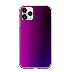 Чехол iPhone 11 Pro матовый VIOLET gradient, цвет: 3D-розовый