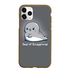 Чехол iPhone 11 Pro матовый Seal of Disapproval, цвет: 3D-коричневый