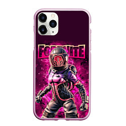 Чехол iPhone 11 Pro матовый Fortnite Corrupted Voyager Video game, цвет: 3D-розовый