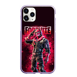 Чехол iPhone 11 Pro матовый Fortnite Raptor Skin Video game, цвет: 3D-светло-сиреневый