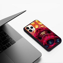 Чехол iPhone 11 Pro матовый КС ГО СКИН CS GO SKIN ЧЕЛЮСТИ, цвет: 3D-черный — фото 2