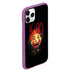 Чехол iPhone 11 Pro матовый KoЯn Korn обложка, цвет: 3D-фиолетовый — фото 2