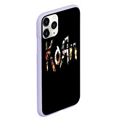Чехол iPhone 11 Pro матовый KoЯn Korn лого, цвет: 3D-светло-сиреневый — фото 2