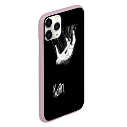 Чехол iPhone 11 Pro матовый KoЯn Korn, цвет: 3D-розовый — фото 2