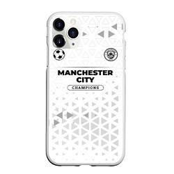 Чехол iPhone 11 Pro матовый Manchester City Champions Униформа