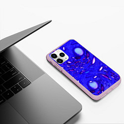 Чехол iPhone 11 Pro матовый Мир пузырей, цвет: 3D-розовый — фото 2
