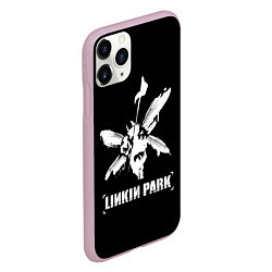 Чехол iPhone 11 Pro матовый Linkin Park белый, цвет: 3D-розовый — фото 2