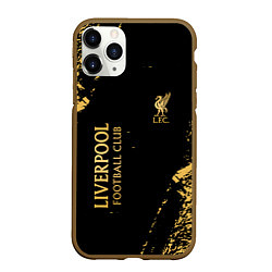 Чехол iPhone 11 Pro матовый Liverpool гранж, цвет: 3D-коричневый