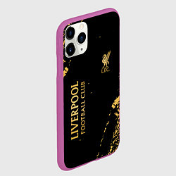 Чехол iPhone 11 Pro матовый Liverpool гранж, цвет: 3D-фиолетовый — фото 2
