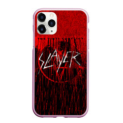 Чехол iPhone 11 Pro матовый The Vinyl Conflict - Slayer, цвет: 3D-розовый