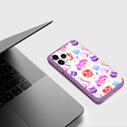 Чехол iPhone 11 Pro матовый Сейлор Мун Sailor Moon, цвет: 3D-фиолетовый — фото 2