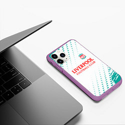 Чехол iPhone 11 Pro матовый Liverpool краски, цвет: 3D-фиолетовый — фото 2