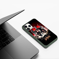 Чехол iPhone 11 Pro матовый Slayer: The Repentless Killogy, цвет: 3D-темно-зеленый — фото 2