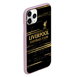 Чехол iPhone 11 Pro матовый Liverpool в золотом цвете, цвет: 3D-розовый — фото 2