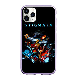 Чехол iPhone 11 Pro матовый Acoustic & Drive - Stigmata, цвет: 3D-светло-сиреневый