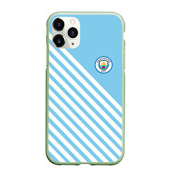 Чехол iPhone 11 Pro матовый Manchester city манчестер сити былые волосы, цвет: 3D-салатовый