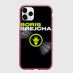 Чехол iPhone 11 Pro матовый Boris Brejcha, цвет: 3D-малиновый
