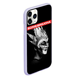 Чехол iPhone 11 Pro матовый Boris Brejcha в маске, цвет: 3D-светло-сиреневый — фото 2