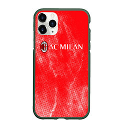 Чехол iPhone 11 Pro матовый Ac milan абстракция, цвет: 3D-темно-зеленый