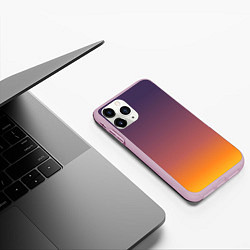 Чехол iPhone 11 Pro матовый Sunset Gradient, цвет: 3D-розовый — фото 2