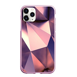 Чехол iPhone 11 Pro матовый Кристальная мозаика, цвет: 3D-розовый