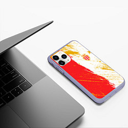 Чехол iPhone 11 Pro матовый Fc monaco фк монако краска, цвет: 3D-светло-сиреневый — фото 2