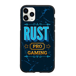 Чехол iPhone 11 Pro матовый Игра Rust: PRO Gaming, цвет: 3D-черный