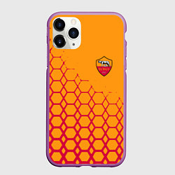 Чехол iPhone 11 Pro матовый Рома соты, цвет: 3D-фиолетовый