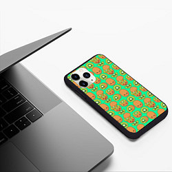 Чехол iPhone 11 Pro матовый POSITIVE KIWI FRUIT, цвет: 3D-черный — фото 2