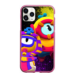 Чехол iPhone 11 Pro матовый Otis Pharaotis, цвет: 3D-малиновый