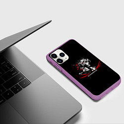 Чехол iPhone 11 Pro матовый METAL GEAR RISING: REVENGEANCE, цвет: 3D-фиолетовый — фото 2