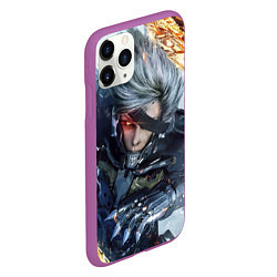 Чехол iPhone 11 Pro матовый Metal Gear Rising: Revengeance, цвет: 3D-фиолетовый — фото 2