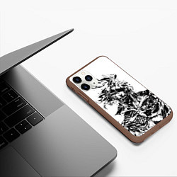 Чехол iPhone 11 Pro матовый Metal Gear Rising: Revengeance, цвет: 3D-коричневый — фото 2