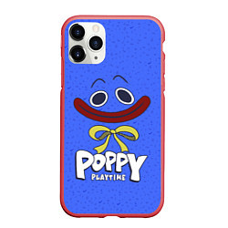 Чехол iPhone 11 Pro матовый Poppy Playtime Huggy Wuggy, цвет: 3D-красный