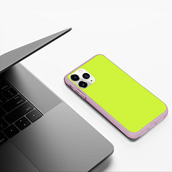 Чехол iPhone 11 Pro матовый Зеленый неон из фильма Барби, цвет: 3D-розовый — фото 2