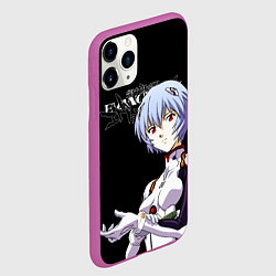 Чехол iPhone 11 Pro матовый АЯНАМИ РЕЙ ЕВА-00 ЕВАНГЕЛИОН, цвет: 3D-фиолетовый — фото 2