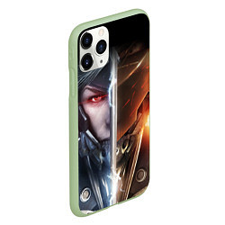 Чехол iPhone 11 Pro матовый METAL GEAR RISING САМУРАЙ, цвет: 3D-салатовый — фото 2