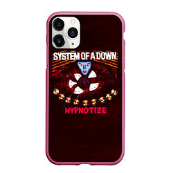 Чехол iPhone 11 Pro матовый Hypnotize - System of a Down, цвет: 3D-малиновый