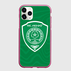 Чехол iPhone 11 Pro матовый ФК АХМАТ - ЧЕЧНЯ, цвет: 3D-малиновый