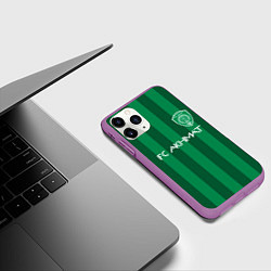 Чехол iPhone 11 Pro матовый АХМАТ - ГРОЗНЫЙ - ФК, цвет: 3D-фиолетовый — фото 2