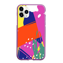 Чехол iPhone 11 Pro матовый Красочная летняя картинка Fashion trend, цвет: 3D-фиолетовый