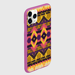 Чехол iPhone 11 Pro матовый Африканский узор орнамент из шерсти Africa Wool Pa, цвет: 3D-фиолетовый — фото 2